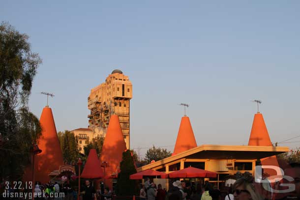 Random picture of the Cozy Cones with the Tower of Terror looming in the background.