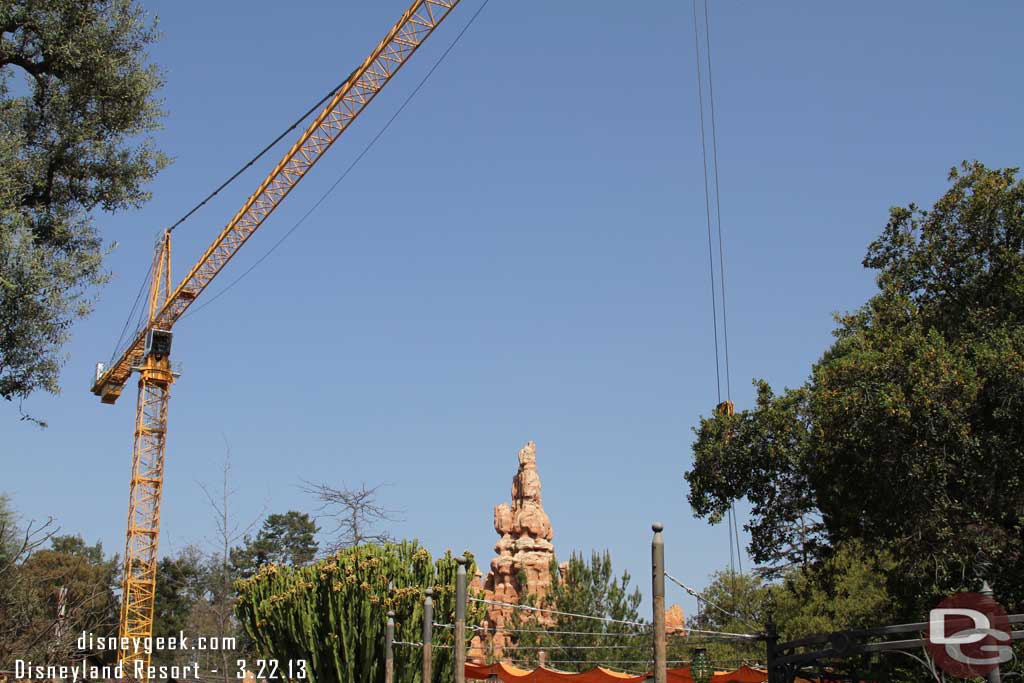 There was a lot of activity at Big Thunder this morning. 