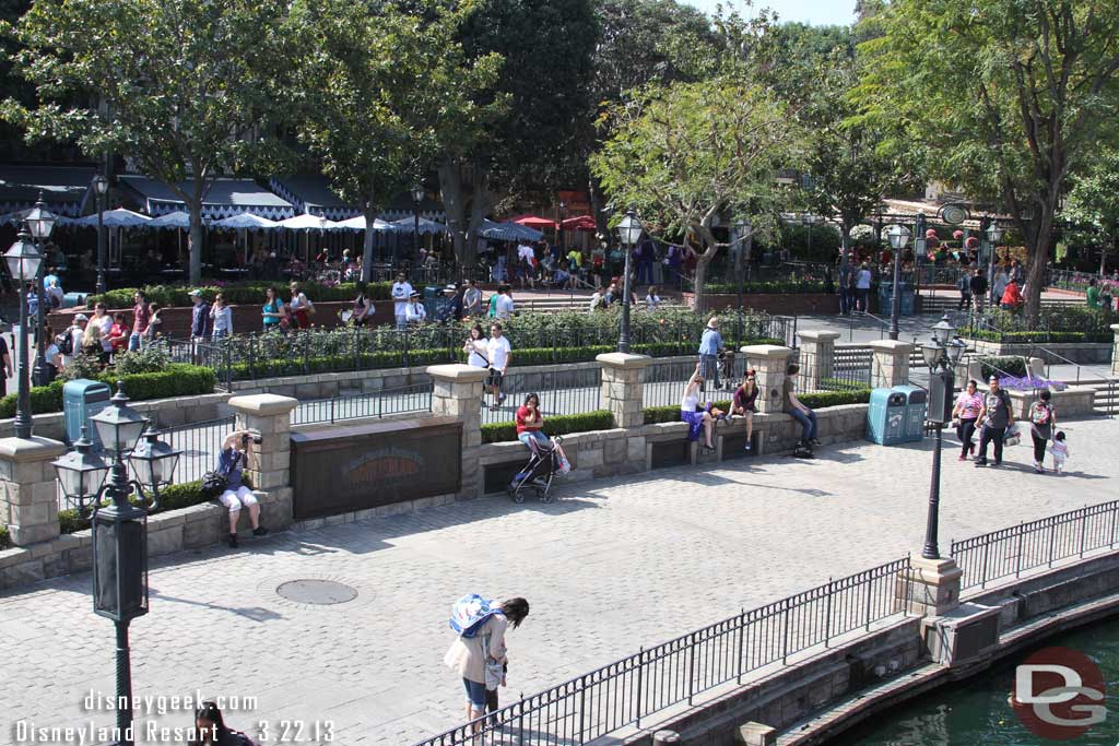 Nice and quiet along the Rivers of America right now.