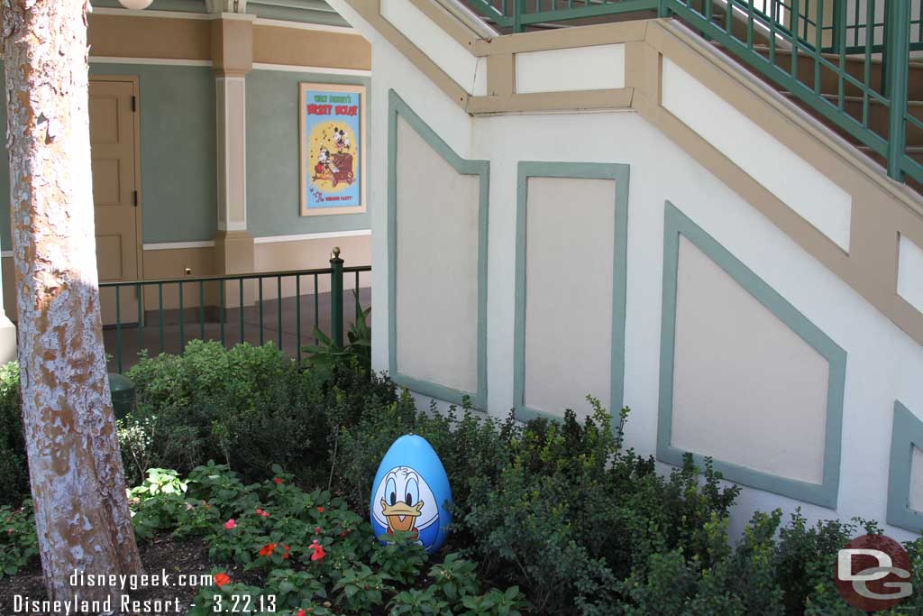 I am still on the Easter Egg Hunt... Donald near the swings.