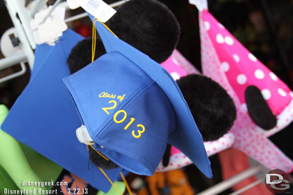 Class of 2013 hats are out in several locations.