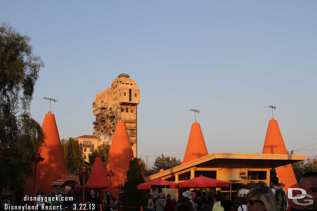 Random picture of the Cozy Cones with the Tower of Terror looming in the background.