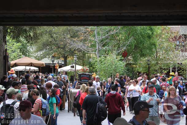 Critter Country had quite a few guests, plus some characters, roaming around.  But Pooh still only had a 5 minute wait.  How I miss the Bears...