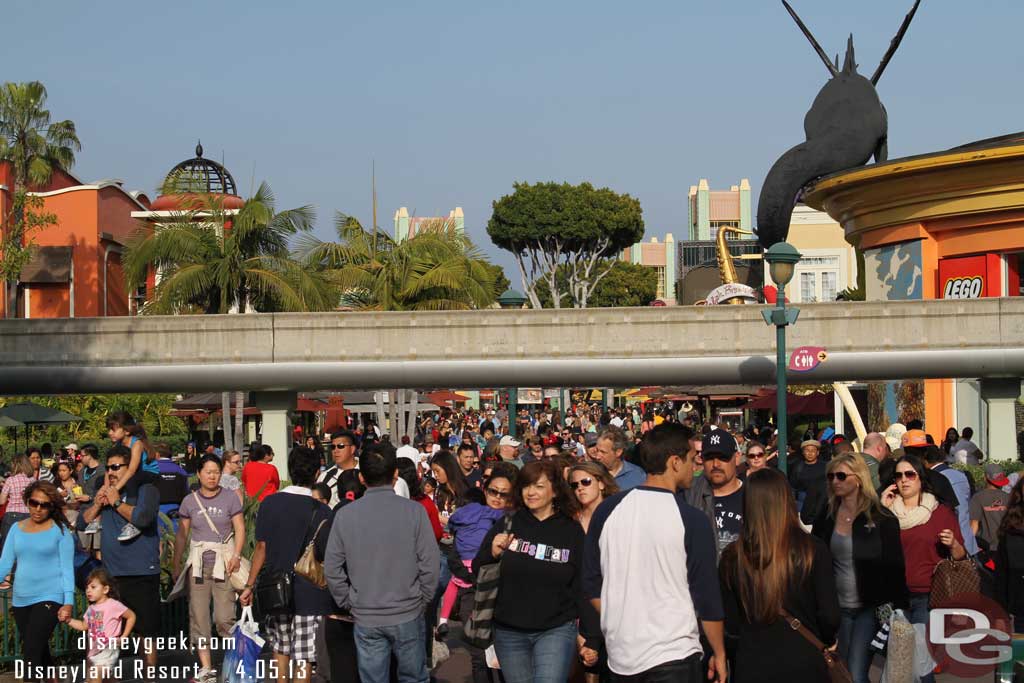 Downtown Disney had a lot of guests roaming around.