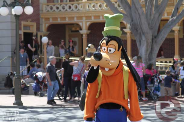 Goofy on Main Street USA