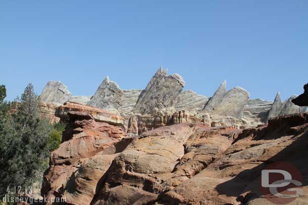 Random Ornament Valley picture.  Thought this was interesting to avoid the attraction in the frame and just show the rock work.