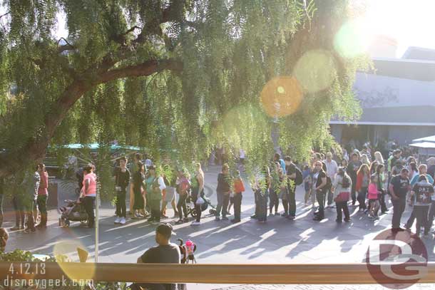 The line stretched into Tomorrowland.