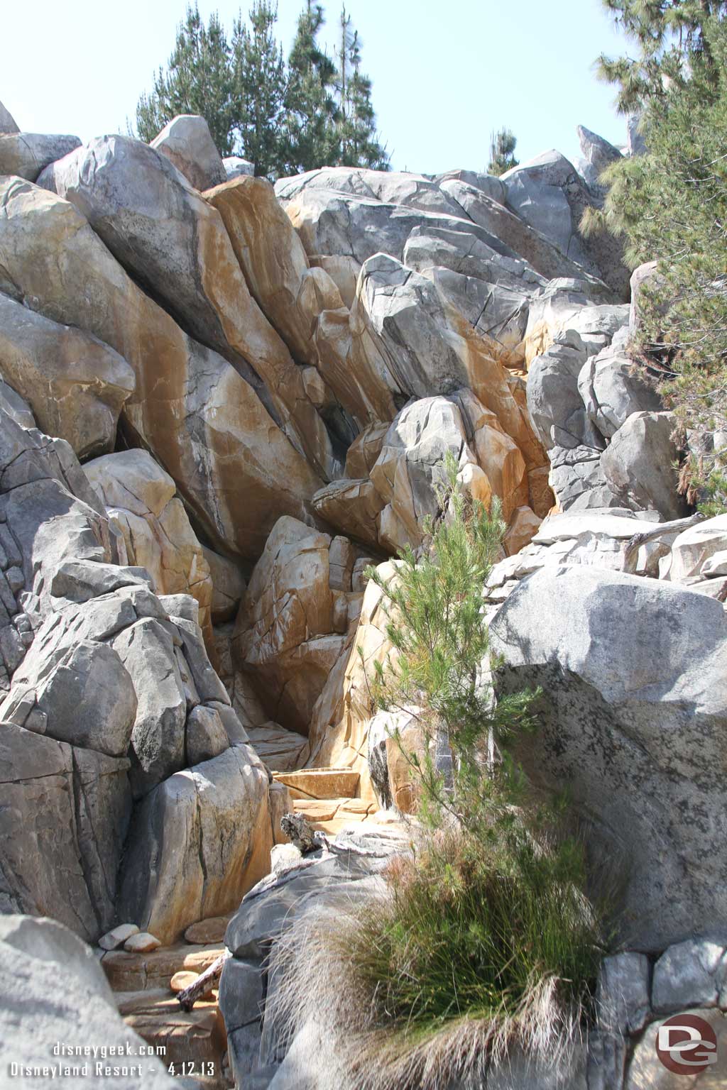 The water falls on the backside of GRR were not operating today.