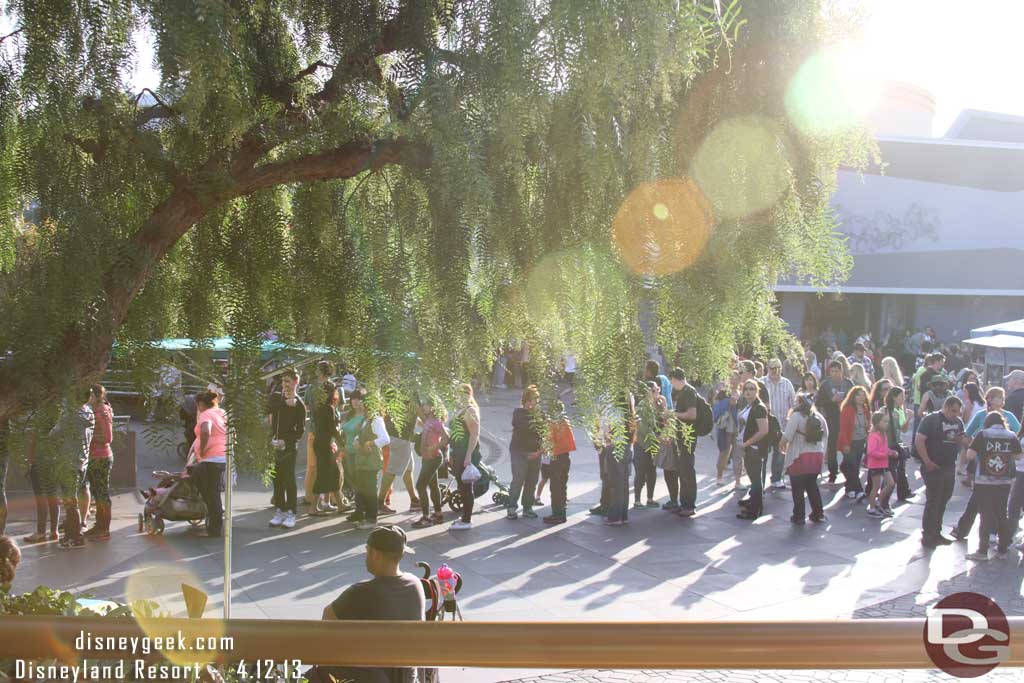 The line stretched into Tomorrowland.