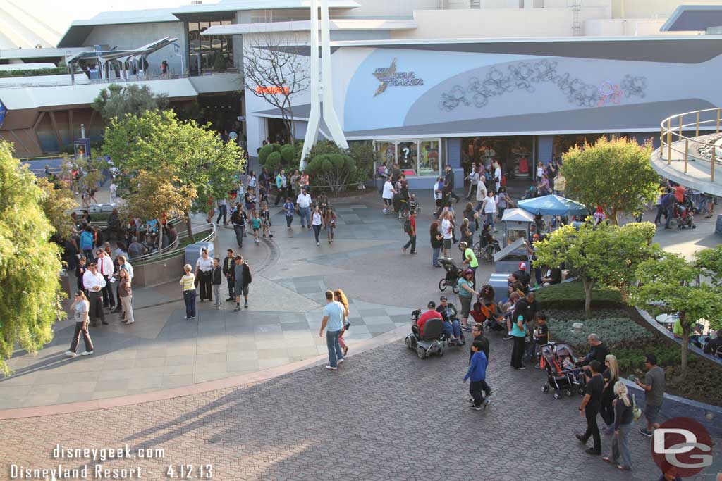 The rest of Tomorrowland looked rather peaceful.