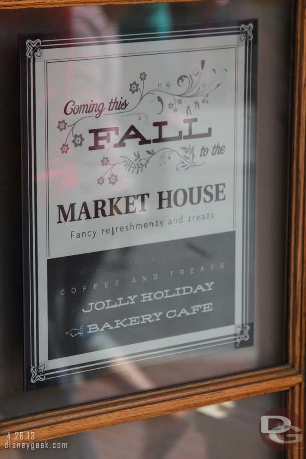 Seems like this indicates that the Market House name is staying for the new location.