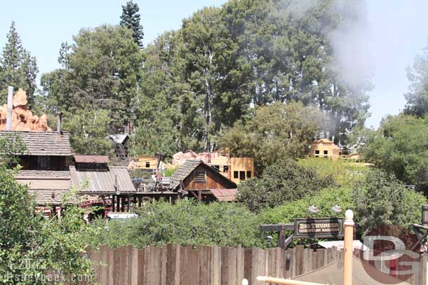 This also means we get a better view of the Big Thunder work from the upper deck.  