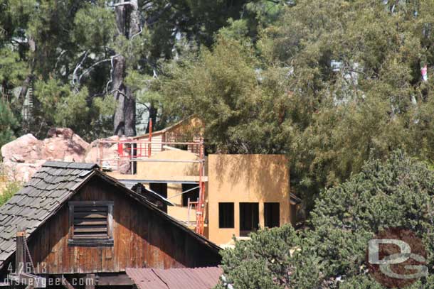 Rainbow Ridge visible progress has slowed.  It looks very much the same as last visit from our vantage point.