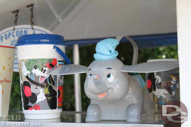 Noticed Buena Vista Street pop corn buckets in Small World Mall.  Did they run out or is this a cost saving measure?