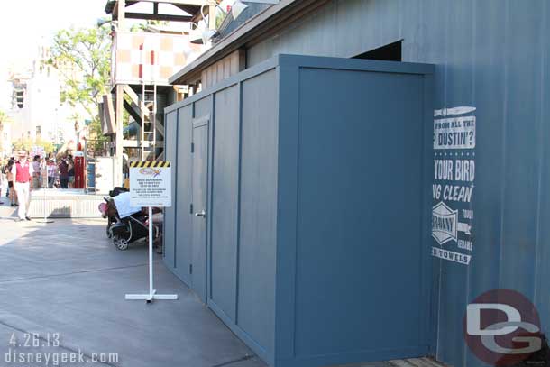 The Condor Flats restrooms are closed for some work.