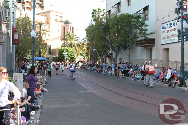 The Pixar Play parade was about to begin.