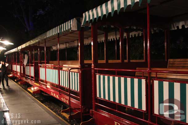 Decided to take the train from Toontown to New Orleans Square.  The plan seemed good until the train that pulled in empty and was being taken offline.