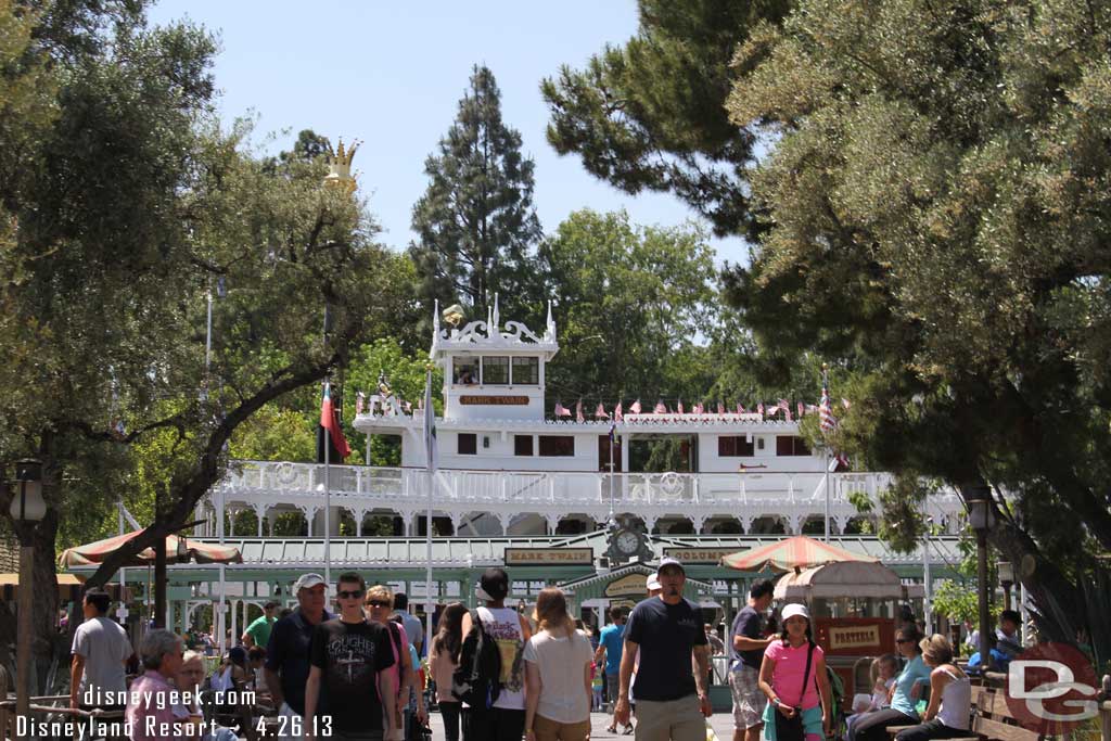 The Mark Twain has returned to service since my last visit and it looks great!