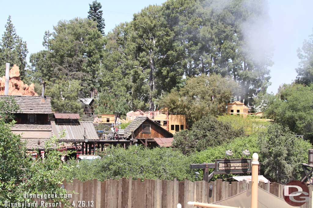 This also means we get a better view of the Big Thunder work from the upper deck.  