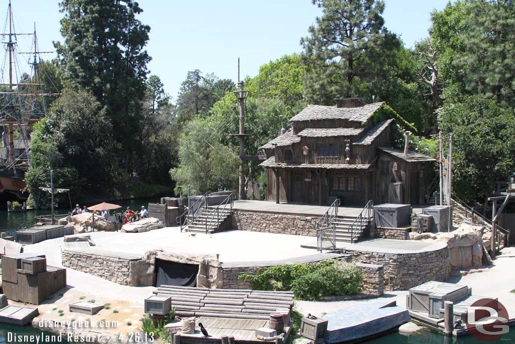 Passing by the Fantasmic stage.