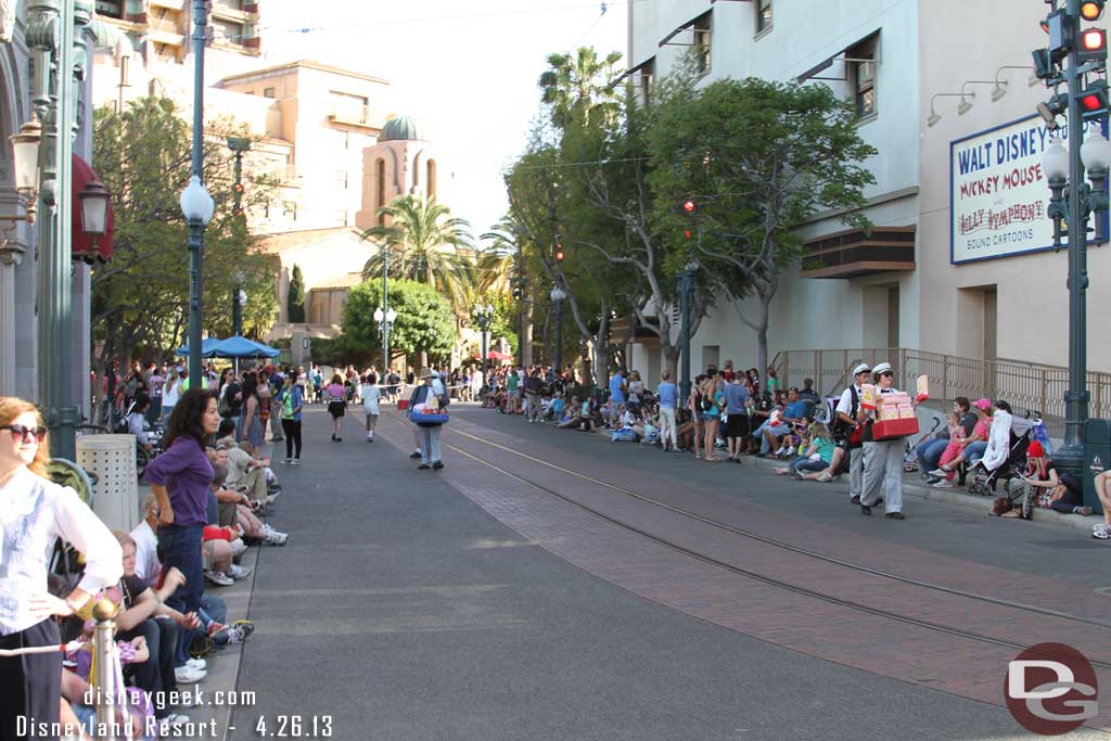 The Pixar Play parade was about to begin.