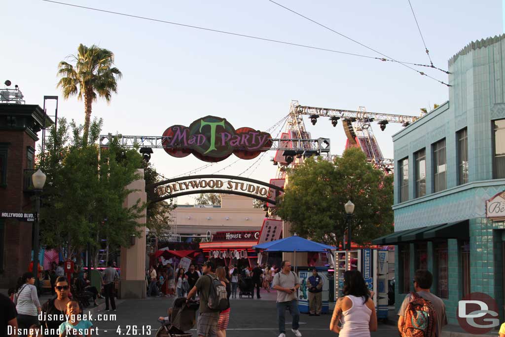 A better picture showing where the Monsters University cart is.