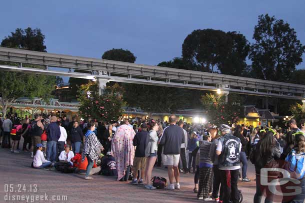 Looking over at Disneyland.