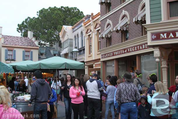 The line for lockers stretched out to Main Street.