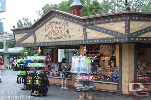 More monster merchandise as we walked out to the Small World Mall.