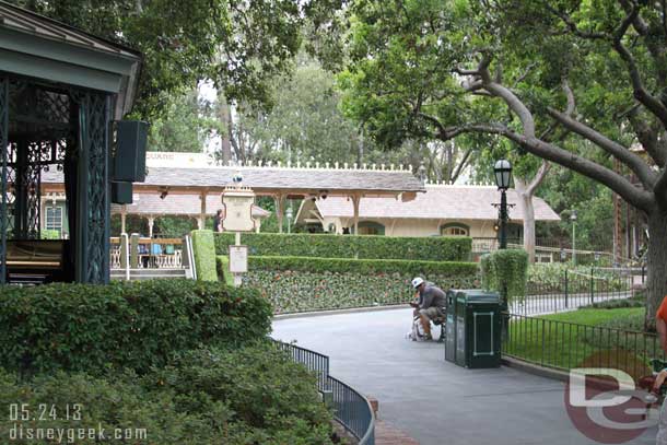 The walls are down in New Orleans Square.