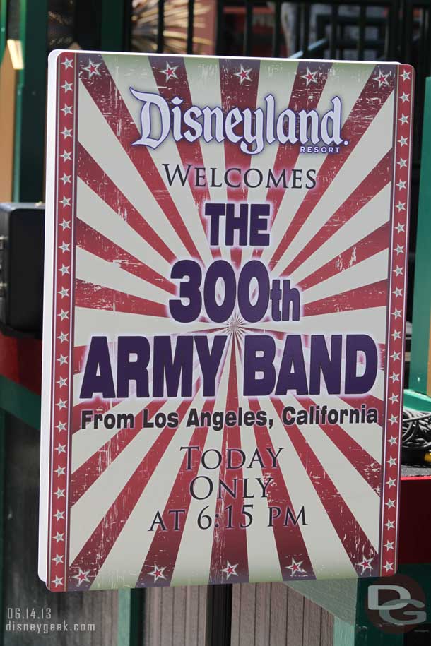 Later today on the main stage will be an Army Band.