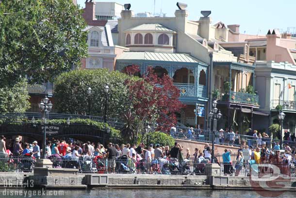 From ground level New Orleans Square looks much more crowded than from the Mark Twain upper deck.