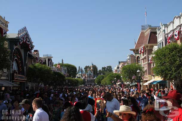 The madness after the parade is always fun to see unfold (as long as you do not have to walk through it).