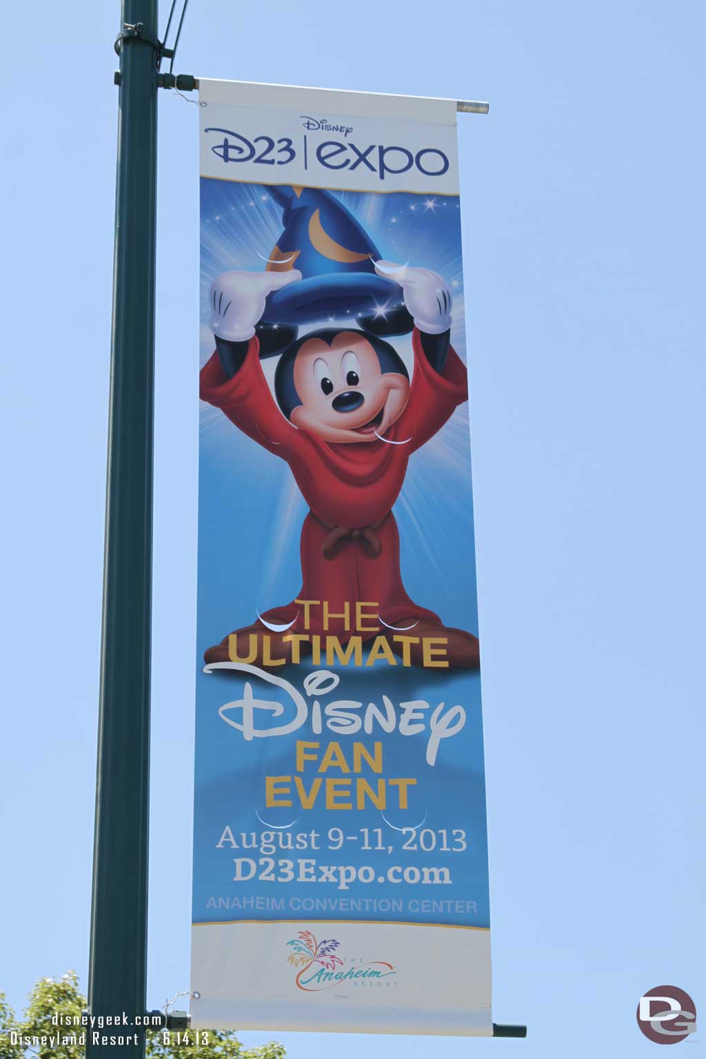 D23 Expo Banners are up along Magic Way as well as other streets around the resort.