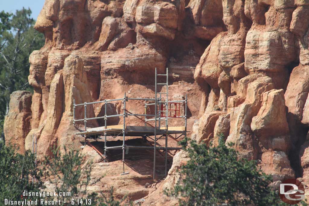 Looks like the task to erect and level scaffolding on the mountain is a good challenge.  Look at the varying support lengths/angles just for this small section.
