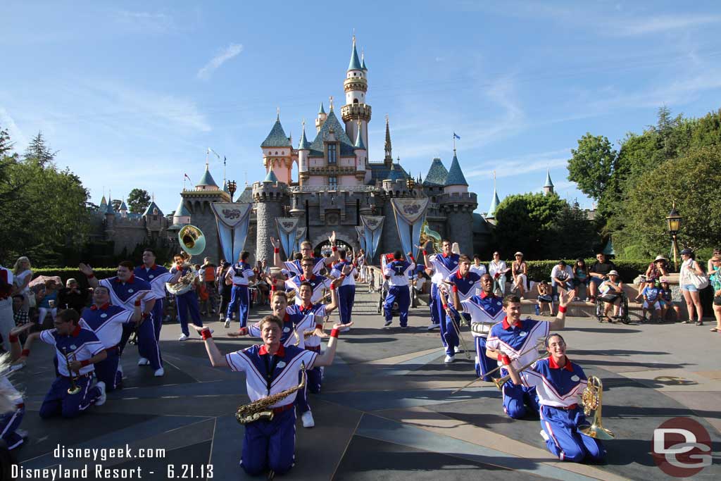 They close their set with the Disneyland Attraction Medley.. guess which attraction this is?   It is the Tiki Room.