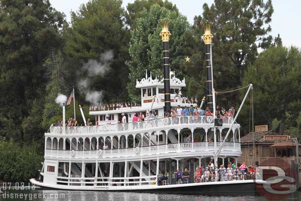 The Mark Twain rounding the bend