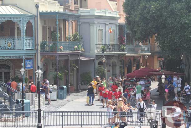 New Orleans Square is peaceful this afternoon