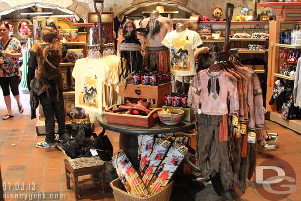 Lone Ranger merchandise in Frontierland.