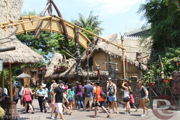 Even the Dole Whip line was mild this afternoon