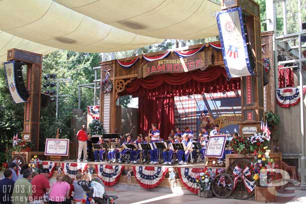 Made it over to the Big Thunder Jamboree a few minutes into the 3:25pm set of the College Band.