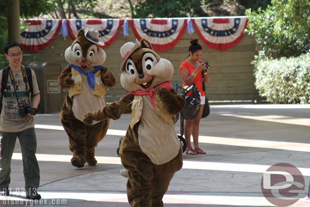 Chip and Dale roaming around.