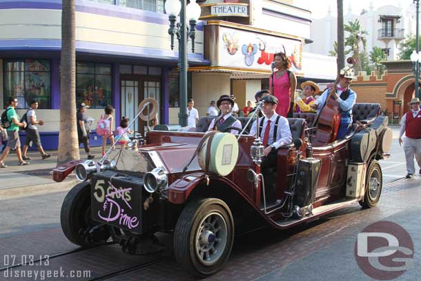 Five and Dime making their way down Hollywood Blvd.