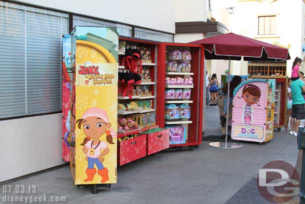 Another temporary store has been set up on the corner, this time for Disney Junior.