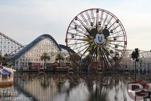 World of Color is preparing for its evening performances.  