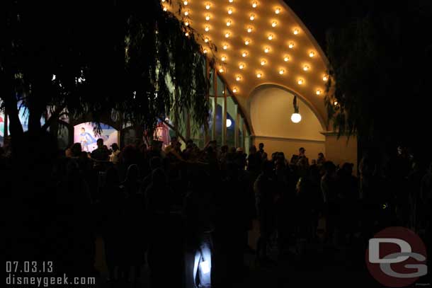 There were a lot of guests up in the Mermaid queue watching the show as I left.  Wonder how the view is there.. will have to try it on a future trip if they keep the area open.