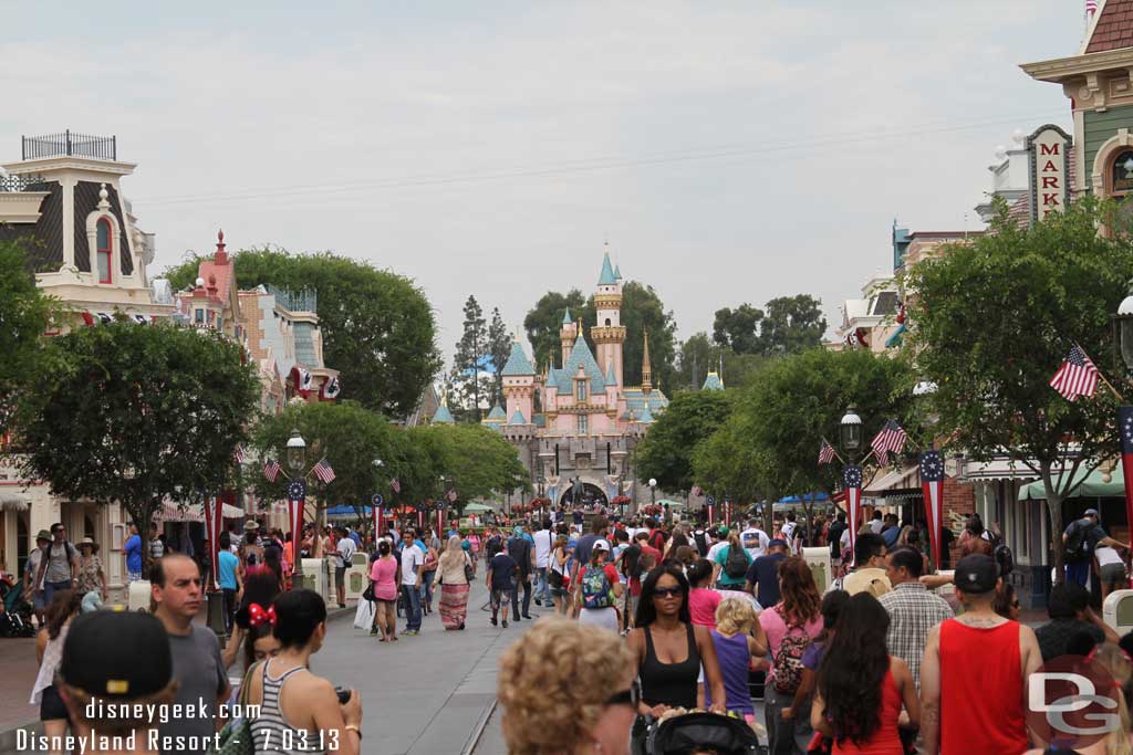 A look at Main Street USA this afternoon