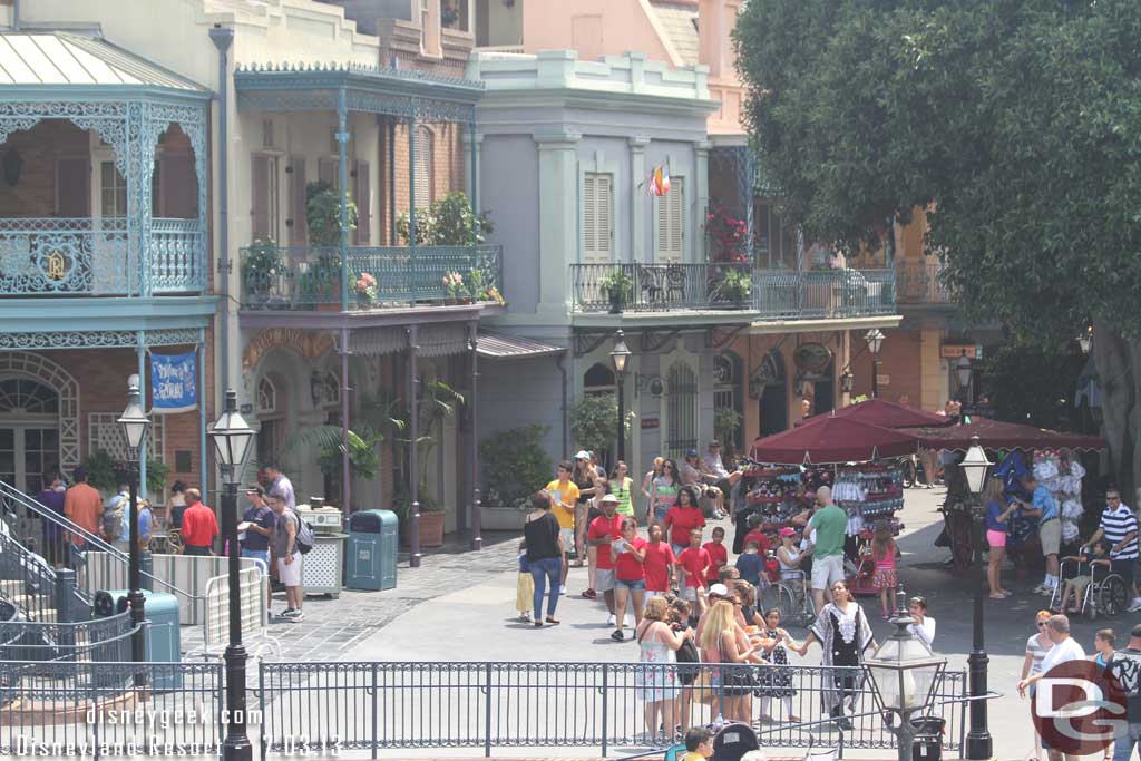 New Orleans Square is peaceful this afternoon