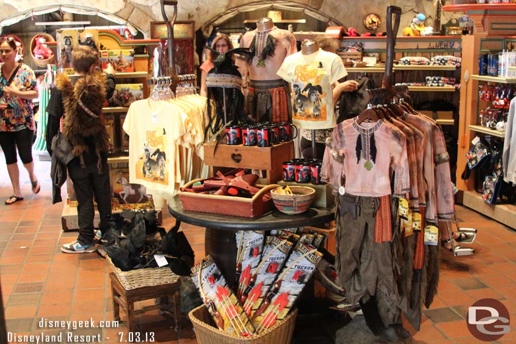 Lone Ranger merchandise in Frontierland.