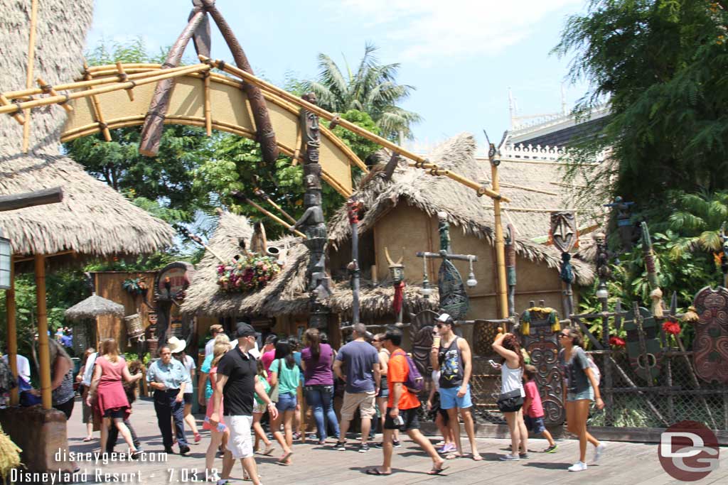 Even the Dole Whip line was mild this afternoon